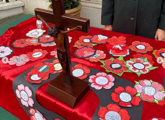 Homemade poppies for Remembrance